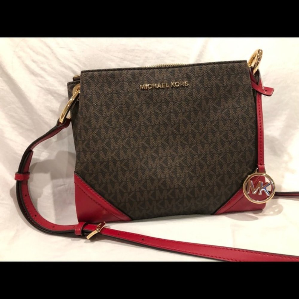 Michael Kors Nicole Scarlet Crossbody